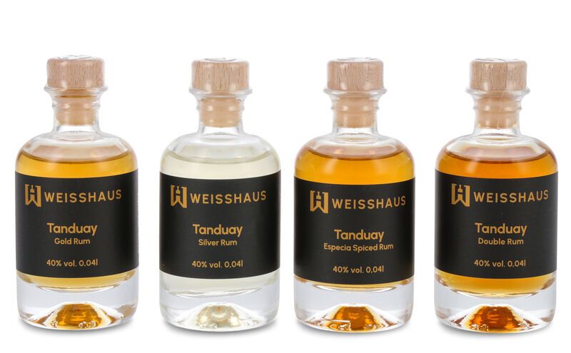 Taste and Match - Tanduay Rum 4 x 0,04l Weisshaus Sample Set