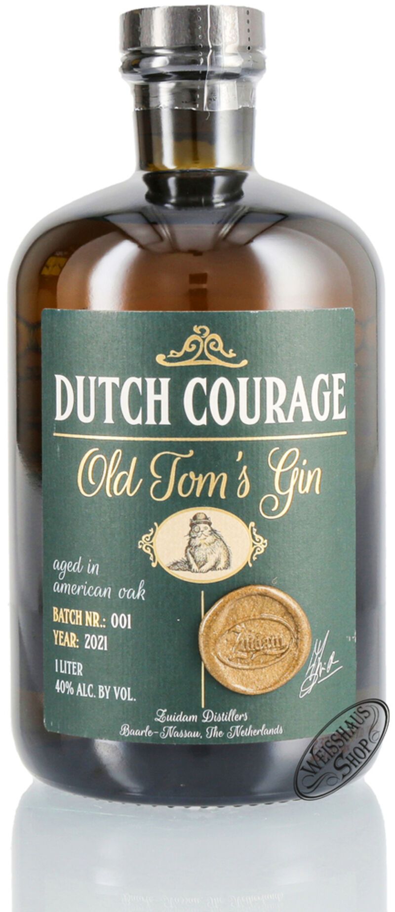 Zuidam Dutch Courage Old Tom Gin 40% vol. 1,0l B-Ware