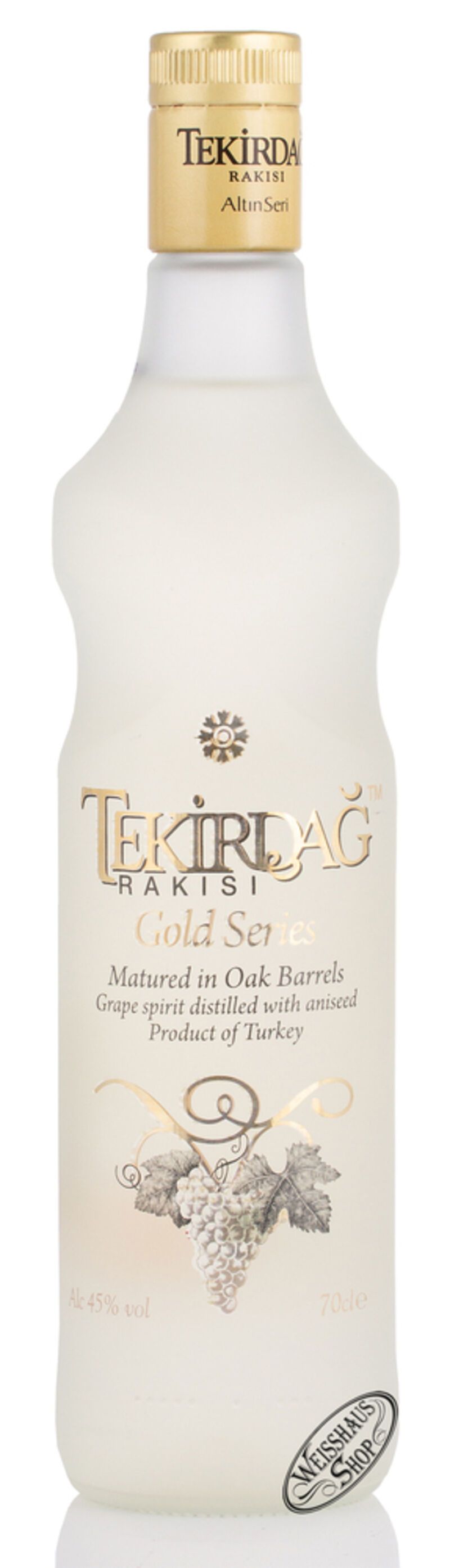 Tekirdag Rakisi Gold 45% vol. 0,70l Tekirdag Rakisi Gold 45% vol. 0,70l