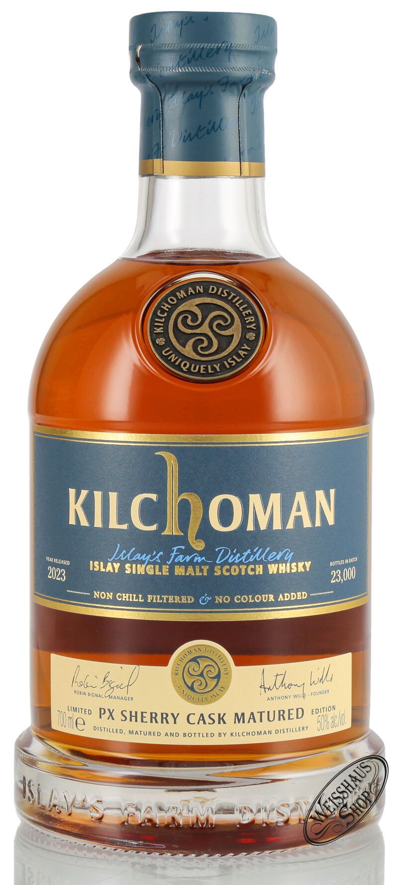 Kilchoman PX Sherry Cask Matured Islay Whisky 50% vol. 0,70l Kilchoman PX Sherry Cask Matured Islay Whisky 50% vol. 0,70l