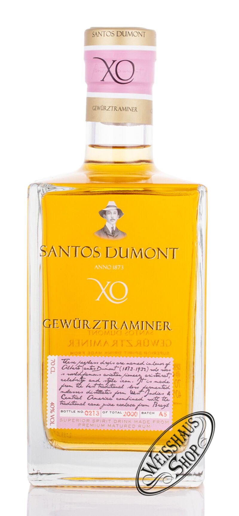 Santos Dumont XO Gewürztraminer 40% vol. 0,70l