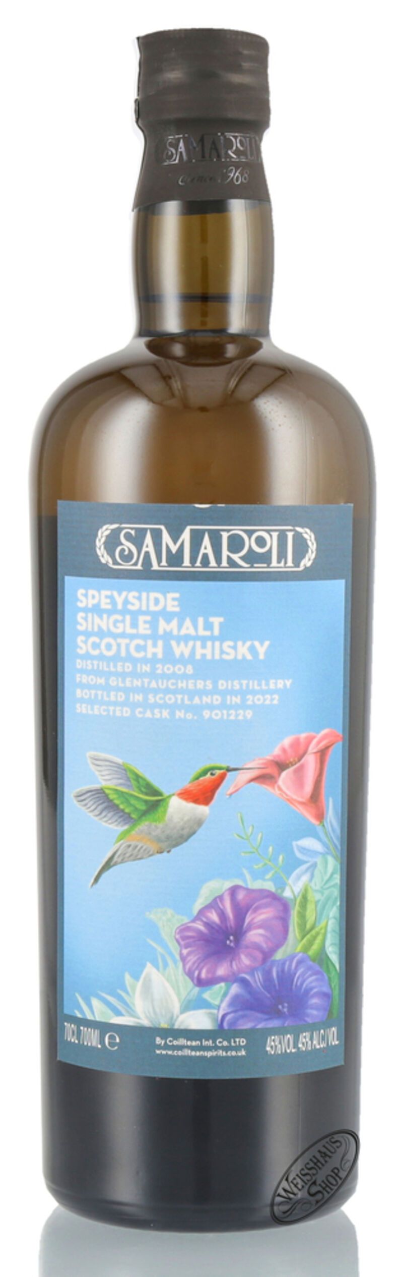 Glentauchers Vintage 2008 Samaroli Whisky 45% vol. 0,70l