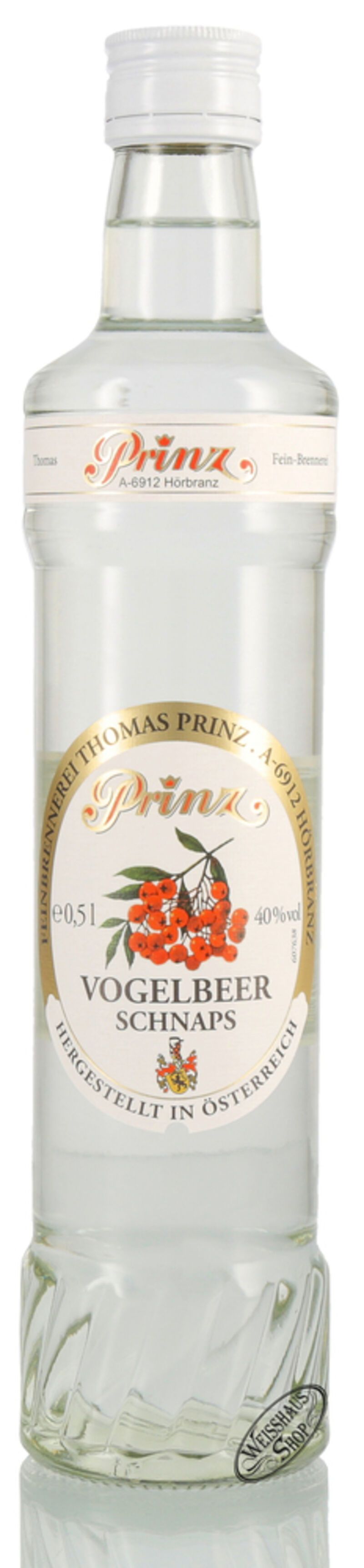 Prinz Vogelbeerschnaps 40% vol. 0,50l Prinz Vogelbeerschnaps 40% vol. 0,50l