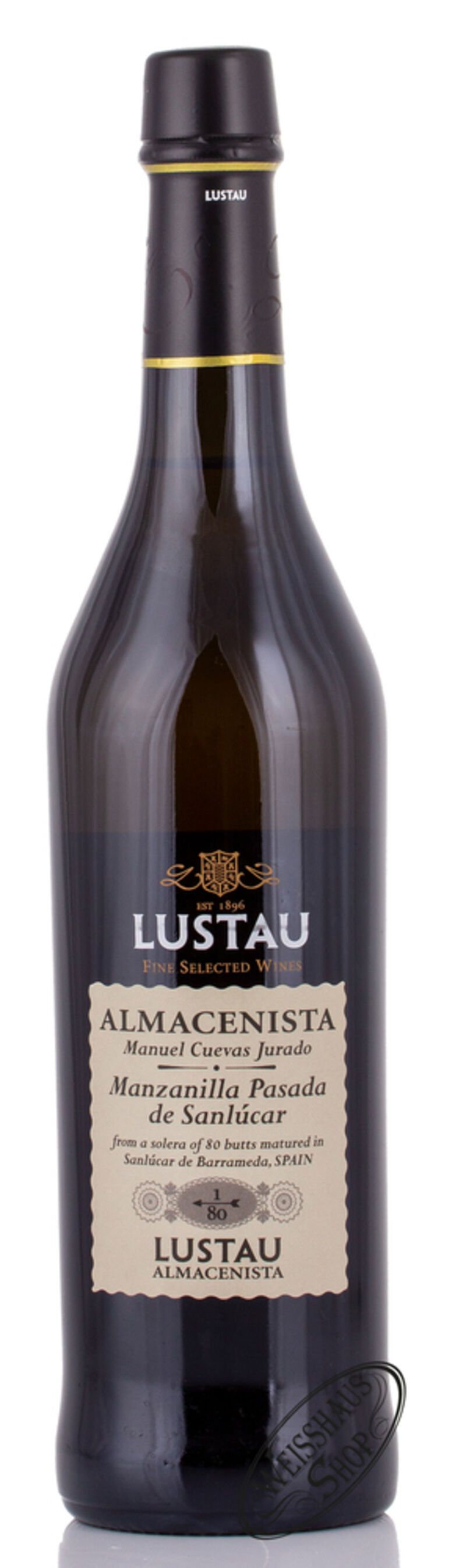 Lustau Manzanilla Sherry Pasada de Sanlucar 1/80 17% vol. 0,50l Lustau Manzanilla Sherry Pasada de Sanlucar 1/80 17% vol. 0,50l