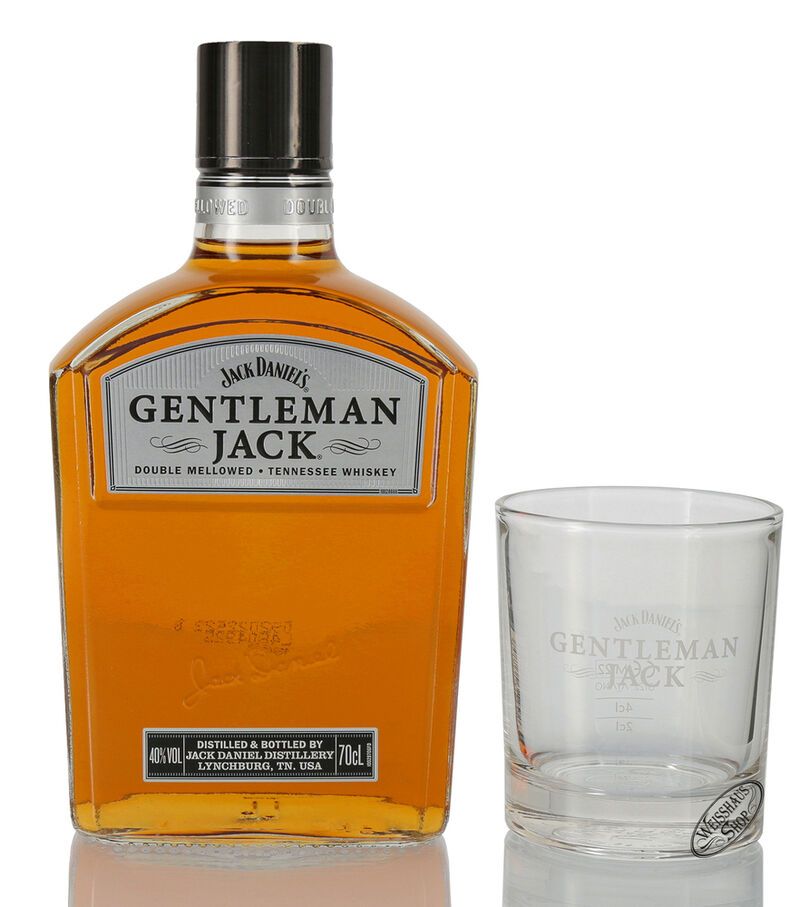Jack Daniel's Gentleman Jack Whiskey Geschenk-Set Tumbler 40% vol. 0,70l Jack Daniel's Gentleman Jack Whiskey Geschenk-Set Tumbler 40% vol. 0,70l