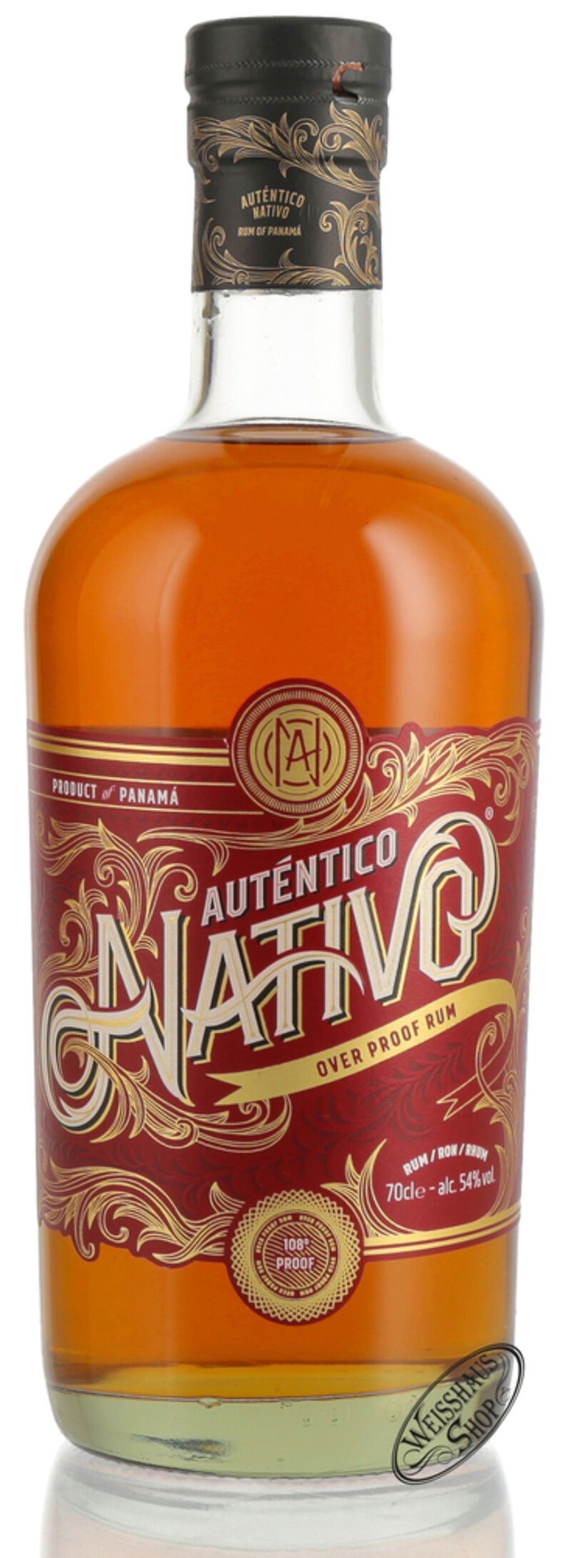 Autentico Nativo Overproof Rum 54% vol. 0,70l Autentico Nativo Overproof Rum 54% vol. 0,70l