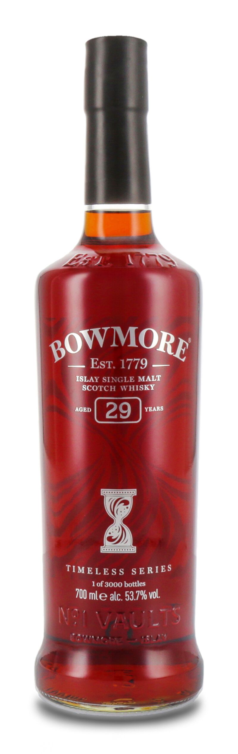 Bowmore 29 YO Timeless Series Islay Whisky 53,7% vol. 0,70l Bowmore 29 YO Timeless Series Islay Whisky 53,7% vol. 0,70l