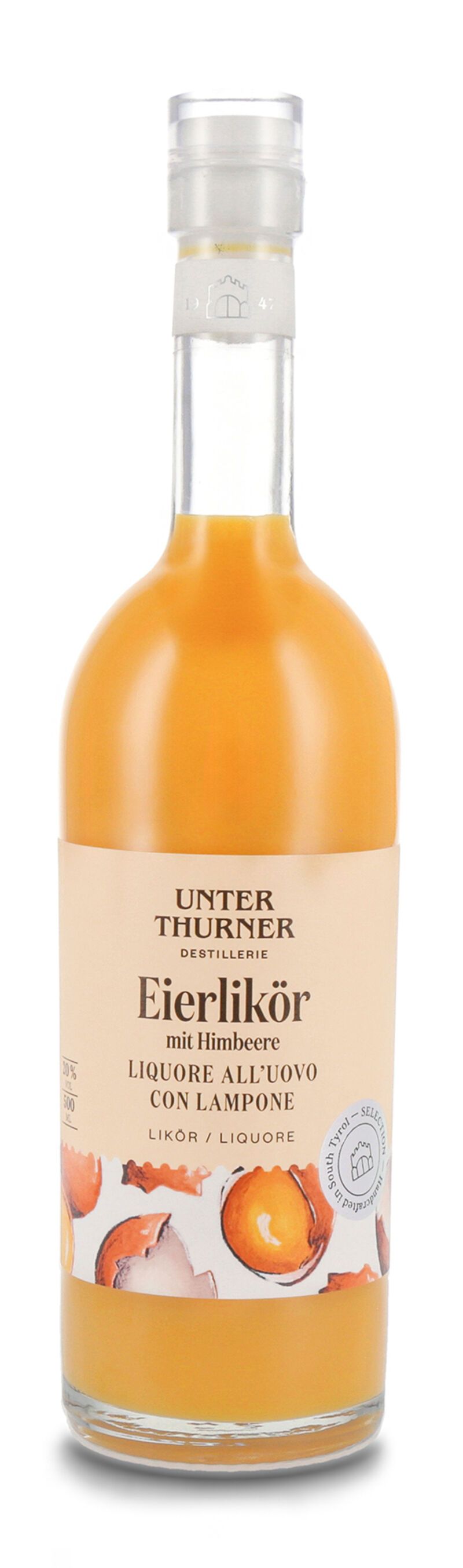 Unterthurner Eierlikör mit Himbeere Selection 20% vol. 0,50l Unterthurner Eierlikör mit Himbeere Selection 20% vol. 0,50l
