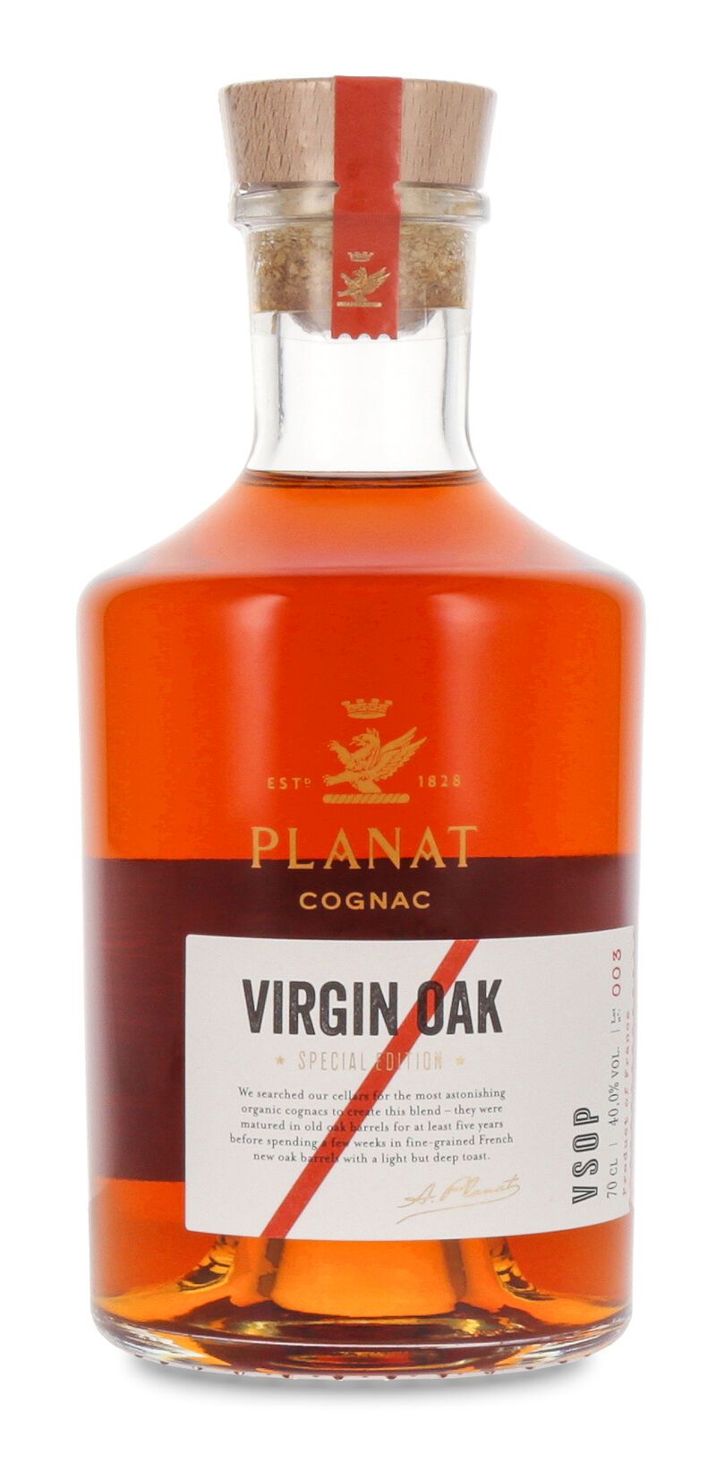 Planat Organic VSOP Virgin Oak Cognac 40% vol. 0,70l