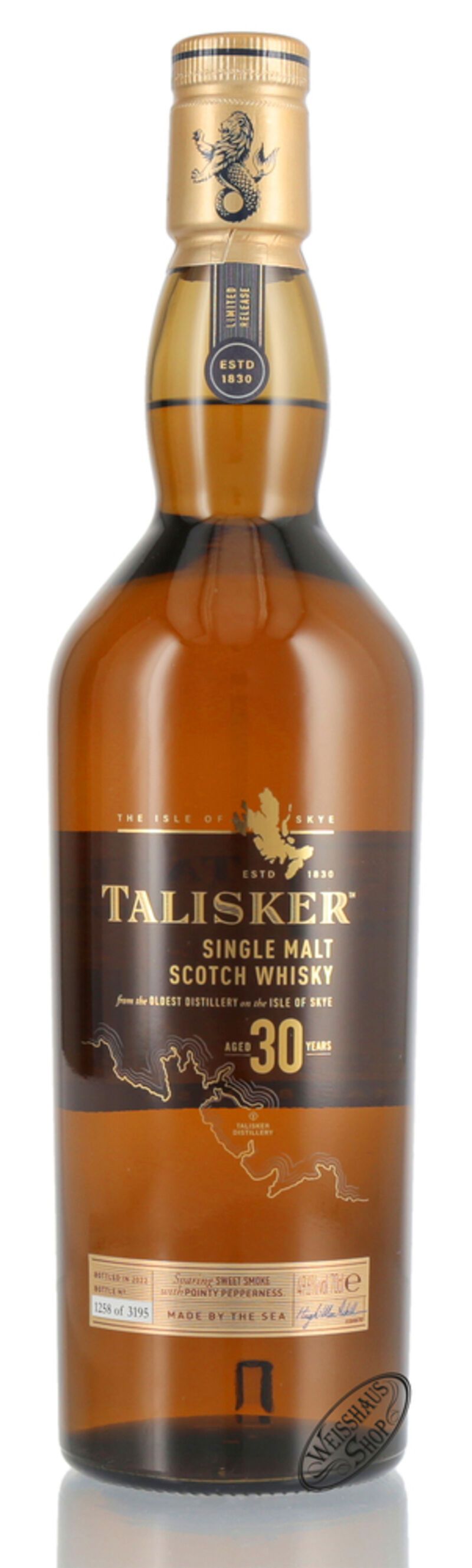 Talisker 30 YO Whisky 49,6% vol. 0,70l Talisker 30 YO Whisky 49,6% vol. 0,70l