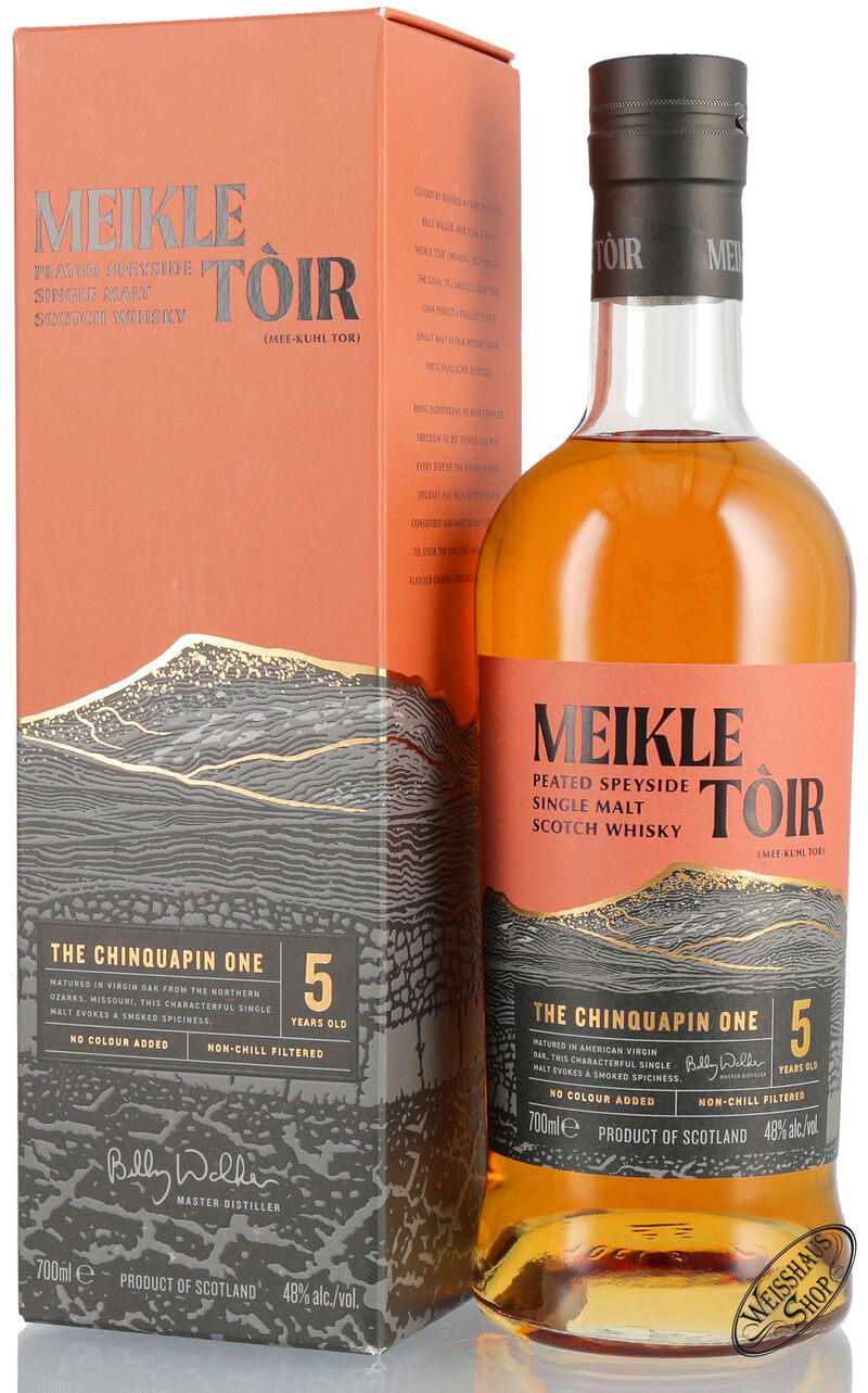 Meikle Tòir 5 YO The Chinquapin One Whisky 48% vol. 0,70l Meikle Tòir 5 YO The Chinquapin One Whisky 48% vol. 0,70l