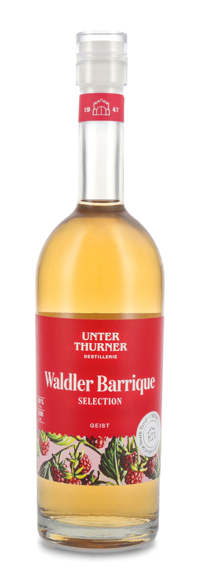 Unterthurner Waldler Original Barrique 39% vol. 0,50l Unterthurner Waldler Original Barrique 39% vol. 0,50l