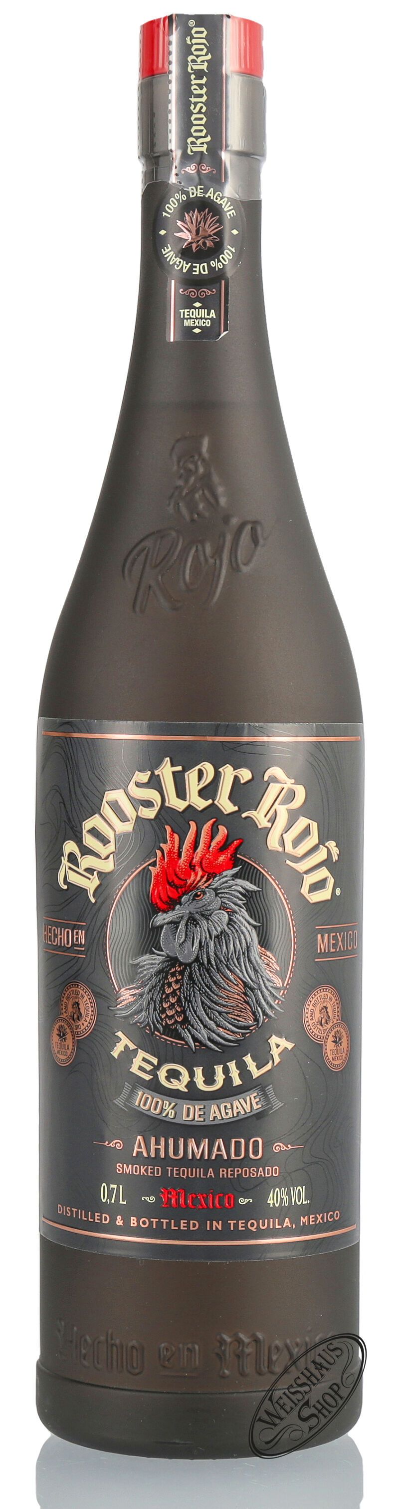 Rooster Rojo Tequila Ahumado 40% vol. 0,70l Rooster Rojo Tequila Ahumado 40% vol. 0,70l