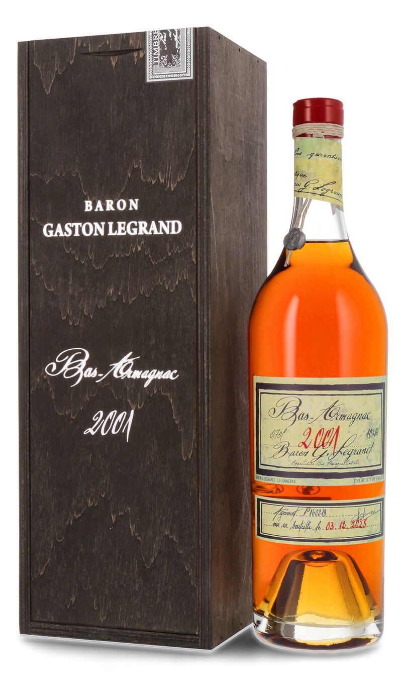 Lhéraud Baron Gaston Legrand 2001 Bas Armagnac 40% vol. 0,70l