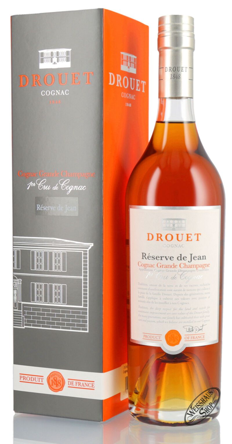 Drouet Réserve de Jean Cognac 40% vol. 0,70l Drouet Réserve de Jean Cognac 40% vol. 0,70l