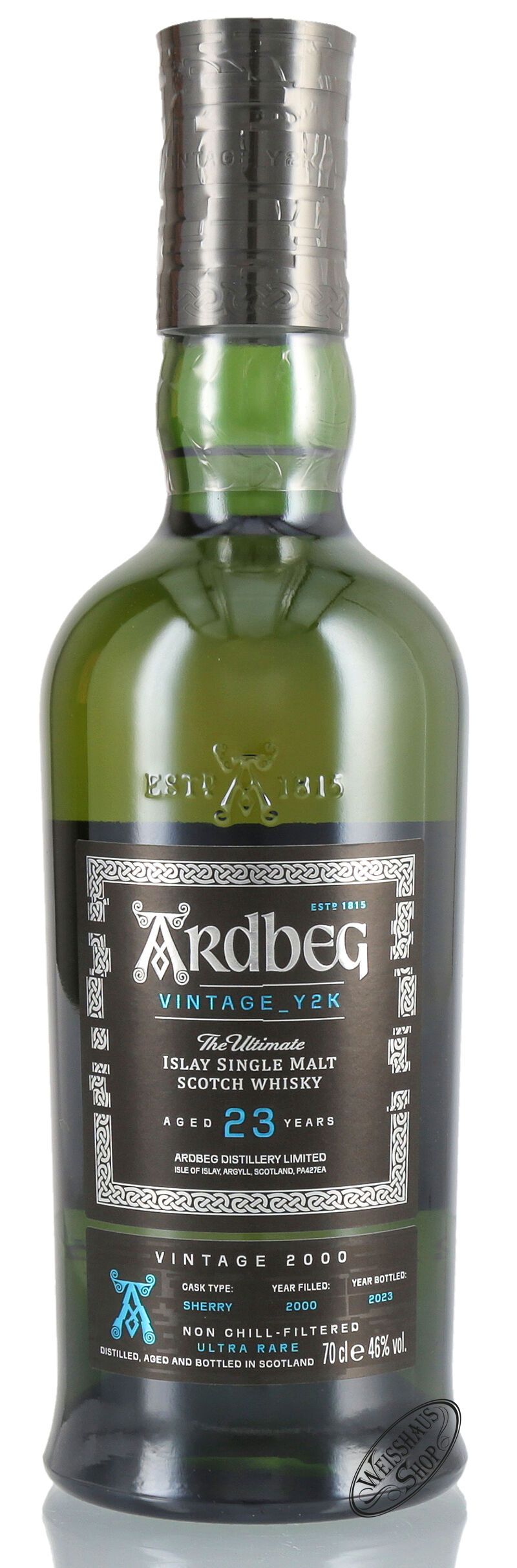 Ardbeg Vintage Y2K 23 YO Islay Whisky 46% vol. 0,70l Ardbeg Vintage Y2K 23 YO Islay Whisky 46% vol. 0,70l