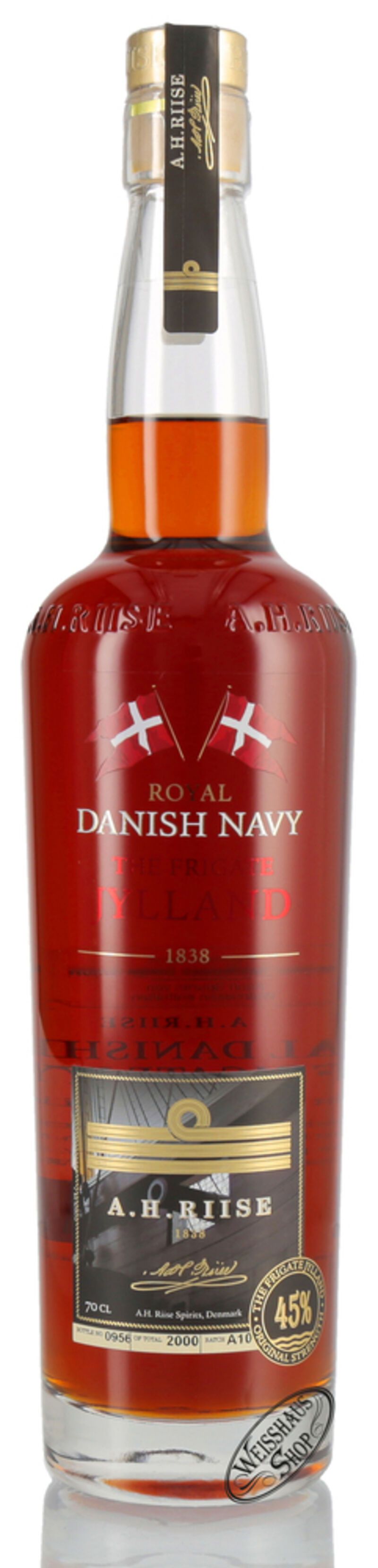 A.H. Riise Fregatten Jylland Danish Navy 45% vol. 0,70l A.H. Riise Fregatten Jylland Danish Navy 45% vol. 0,70l