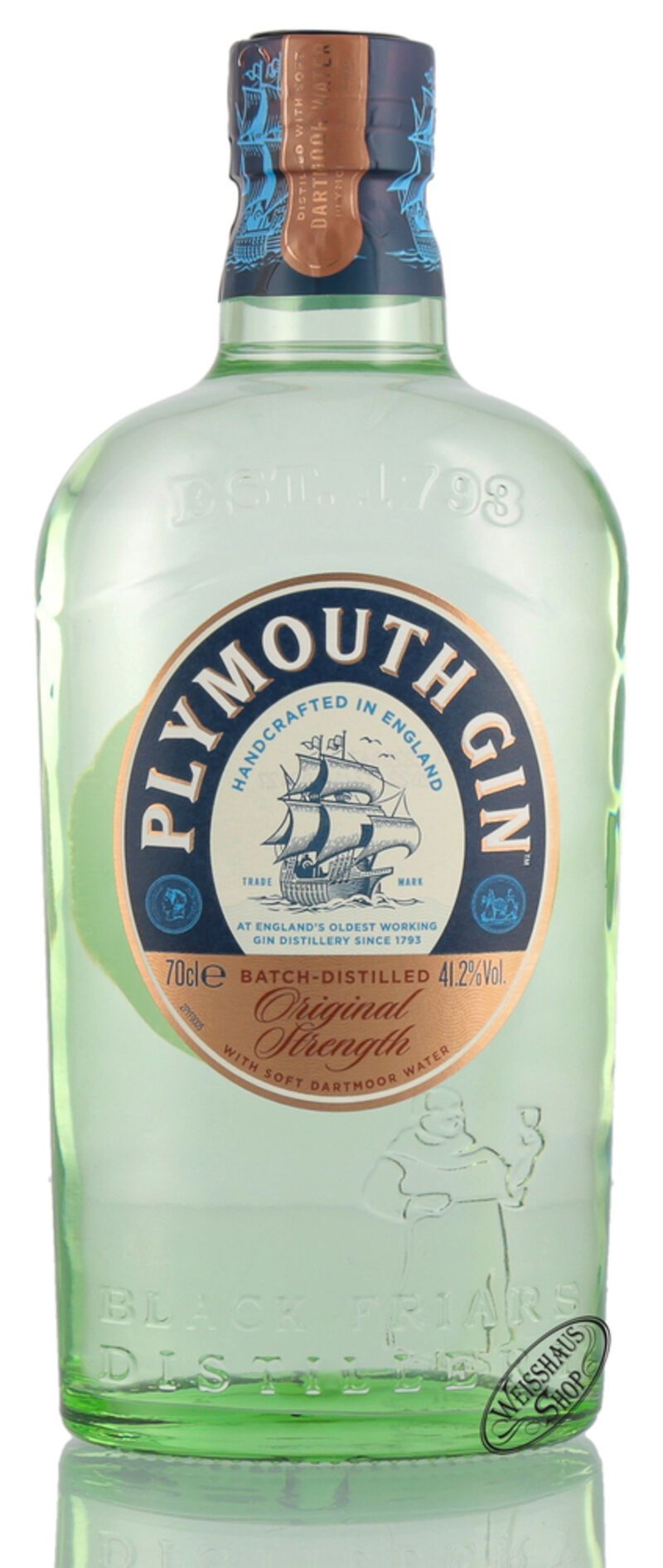 Plymouth Original Strength Dry Gin 41,2% vol. 0,70l Plymouth Original Strength Dry Gin 41,2% vol. 0,70l