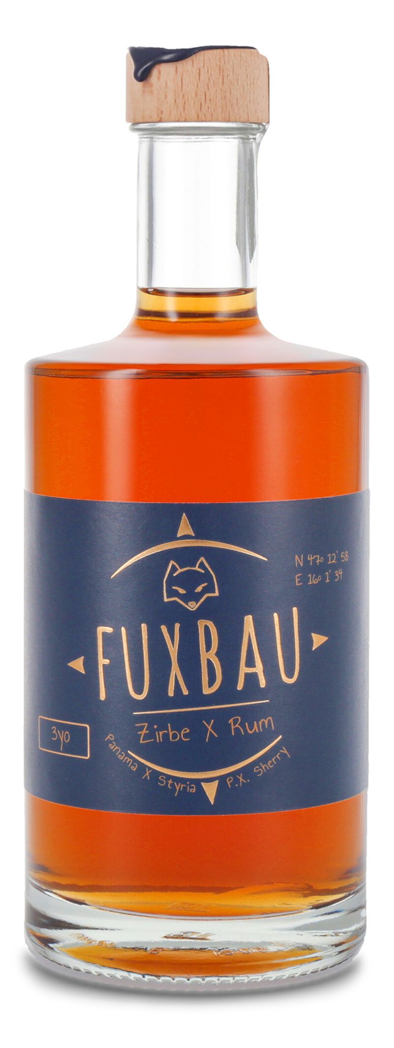 Fuxbau Zirbe X Rum 42% vol. 0,50l Fuxbau Zirbe X Rum 42% vol. 0,50l