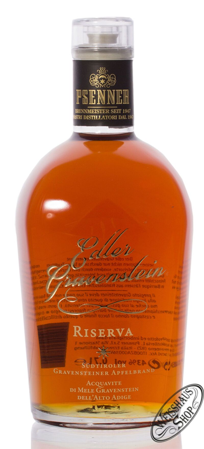 Psenner Gravensteiner Riserva 43% vol. 0,70l Psenner Gravensteiner Riserva 43% vol. 0,70l