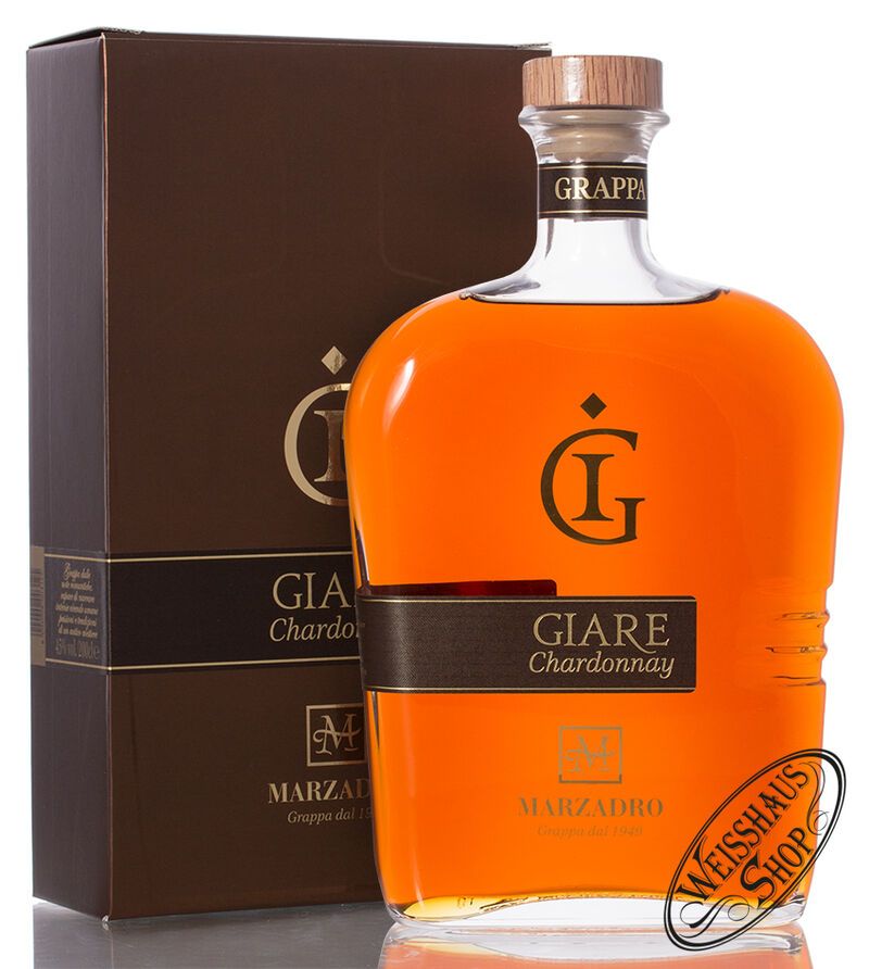 Marzadro Grappa Le Giare Chardonnay 45% vol. 2,0l Magnum Marzadro Grappa Le Giare Chardonnay 45% vol. 2,0l Magnum