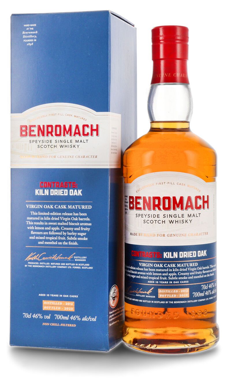 Benromach Virgin Oak Kiln Dried Vintage 2012 Whisky 46% vol. 0,70l Benromach Virgin Oak Kiln Dried Vintage 2012 Whisky 46% vol. 0,70l