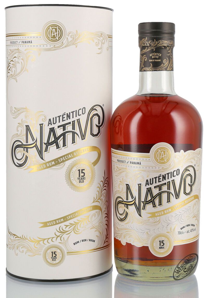 Autentico Nativo 15 YO Rum 40% vol. 0,70l Autentico Nativo 15 YO Rum 40% vol. 0,70l