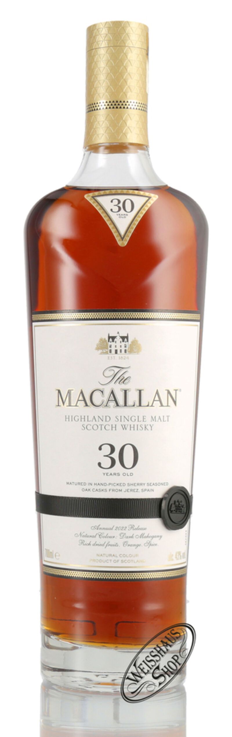 Macallan 30 YO Sherry Cask Whisky 43% vol. 0,70l Macallan 30 YO Sherry Cask Whisky 43% vol. 0,70l