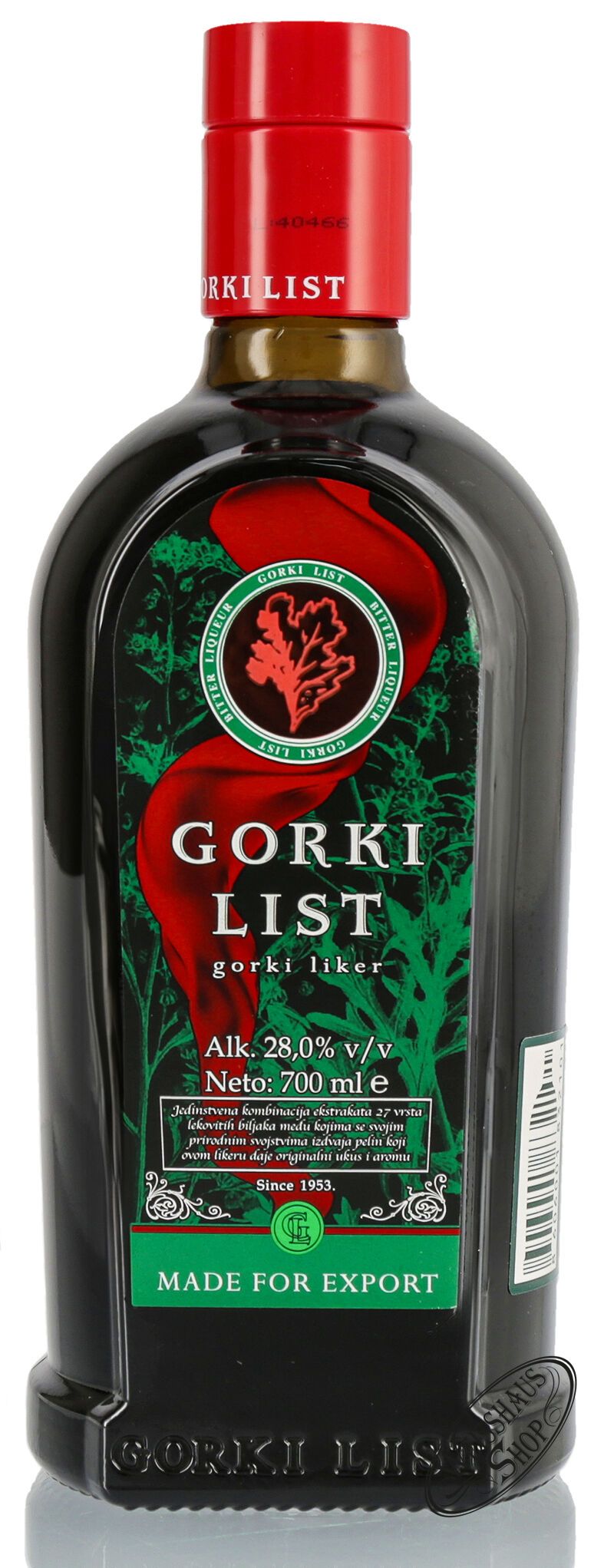 Gorki List Bitter 28% vol. 0,70l Gorki List Bitter 28% vol. 0,70l