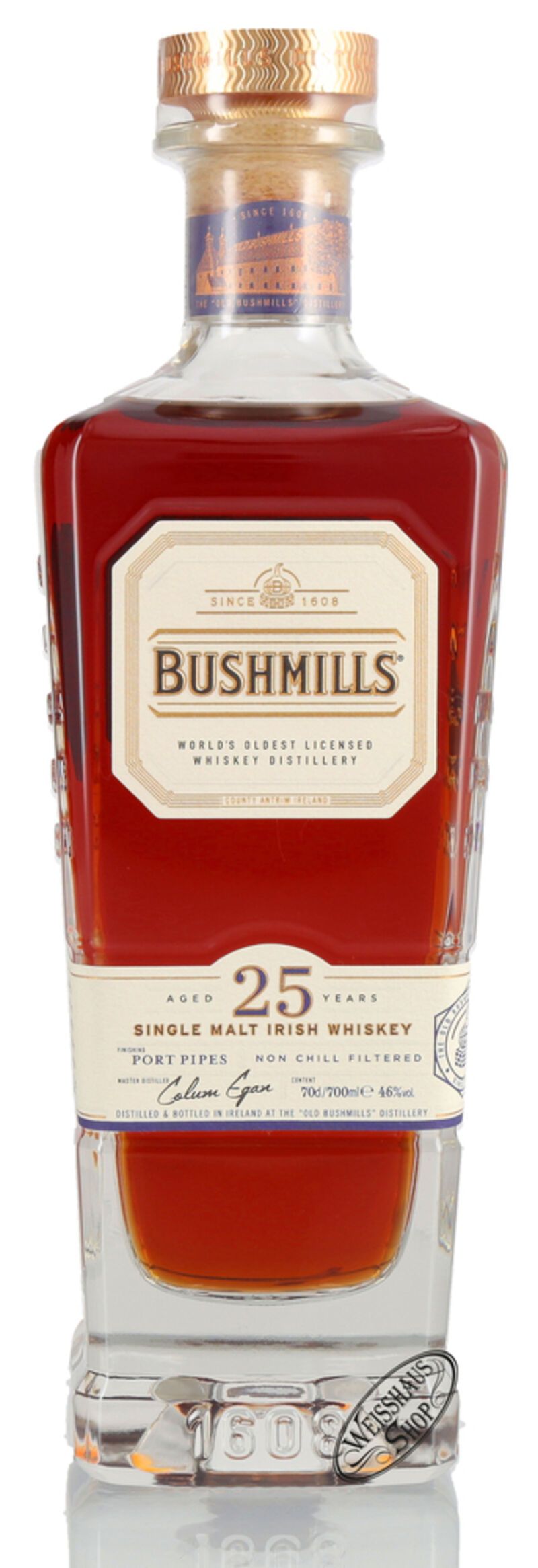 Bushmills 25 YO Irish Whiskey 46% vol. 0,70l Bushmills 25 YO Irish Whiskey 46% vol. 0,70l