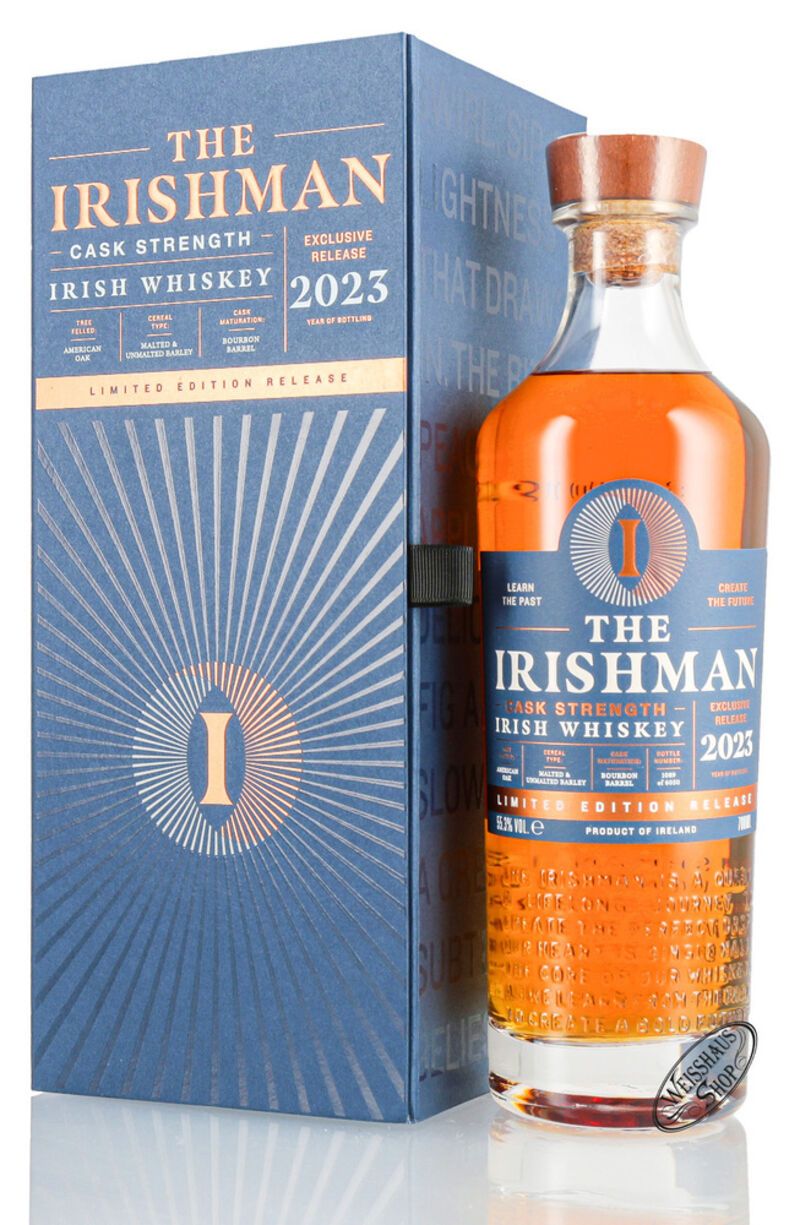 The Irishman Rare Cask Strength 2023 Irish Whiskey 55,3% vol. 0,70l The Irishman Rare Cask Strength 2023 Irish Whiskey 55,3% vol. 0,70l