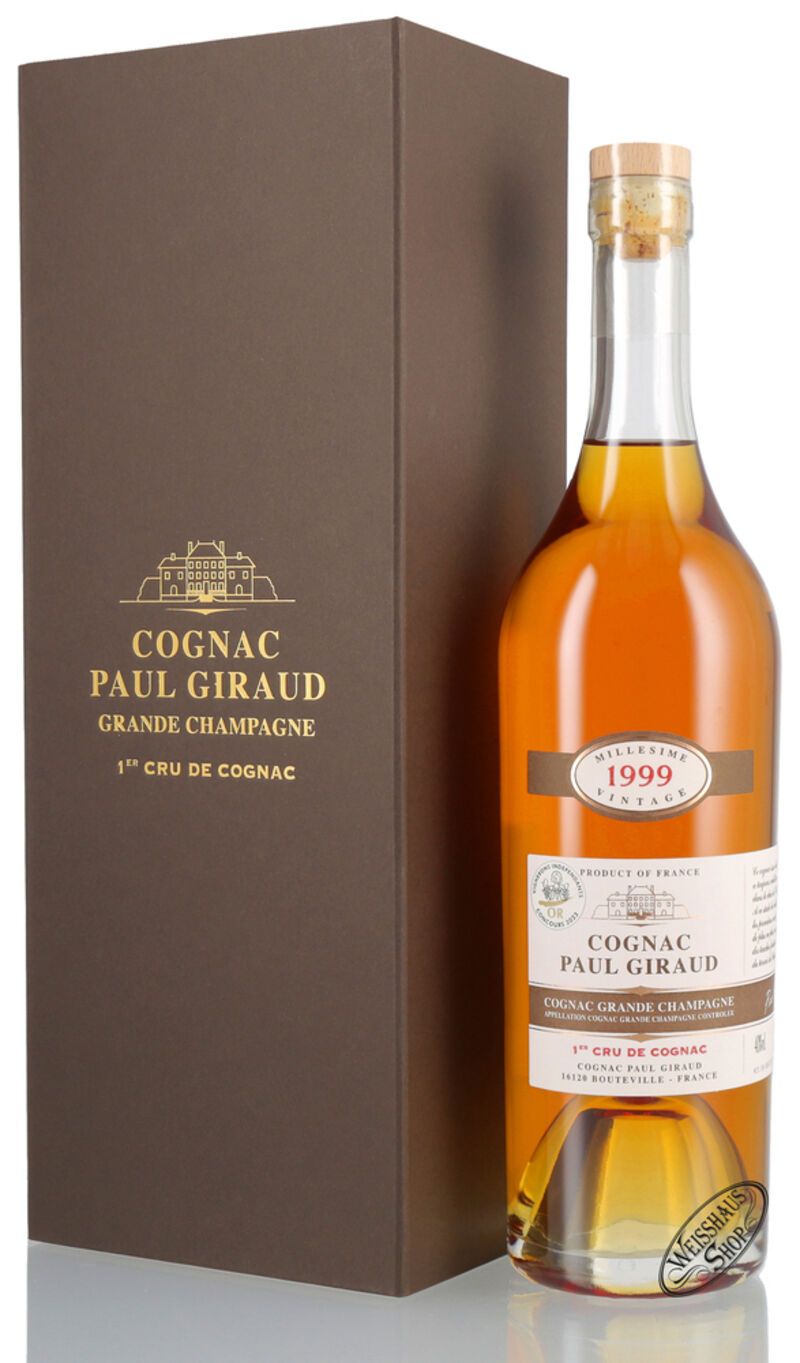 Paul Giraud Cognac Millésime 1999 40% vol. 0,70l Paul Giraud Cognac Millésime 1999 40% vol. 0,70l