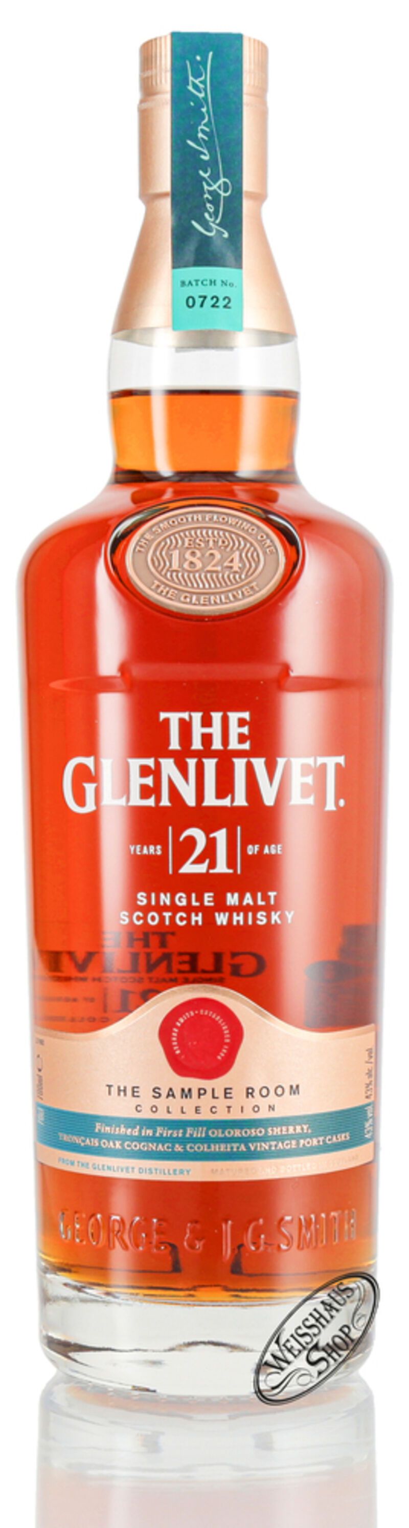 The Glenlivet 21 YO Sample Room Collection Whisky 43% vol. 0,70l The Glenlivet 21 YO Sample Room Collection Whisky 43% vol. 0,70l