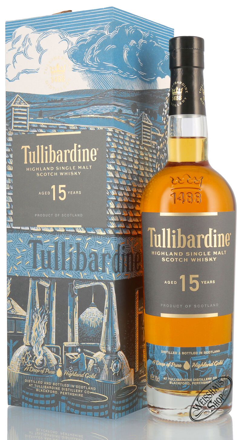 Tullibardine 15 YO Whisky 43% vol. 0,70l Tullibardine 15 YO Whisky 43% vol. 0,70l