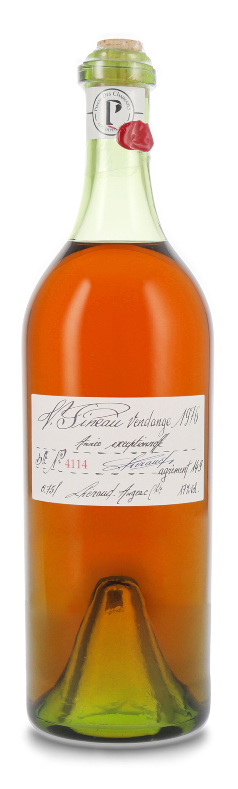 Lhéraud Pineau des Charentes Tres Vieux Lot N°0976 Aperitif 17,0% vol. 0,75l