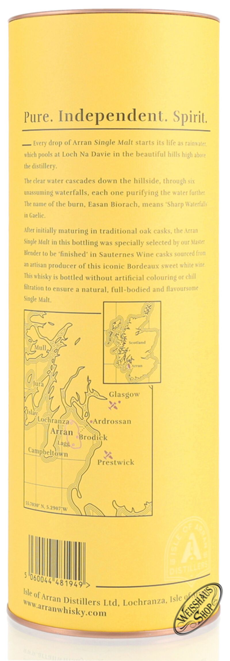 The Arran Sauternes Finish Whisky 50% vol. 0,70l