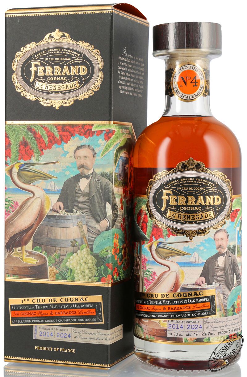Pierre Ferrand Renegade Barrel No. 4 Cognac 46,2% vol. 0,70l Pierre Ferrand Renegade Barrel No. 4 Cognac 46,2% vol. 0,70l