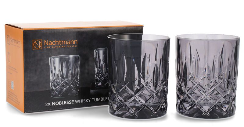 Nachtmann Noblesse Vintage Smoke Whisky/Rum Tumbler Set 2 Gläser