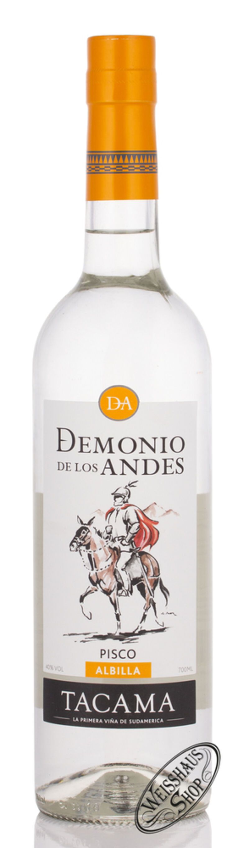 Demonio de los Andes Pisco Albilla 40% vol. 0,70l Demonio de los Andes Pisco Albilla 40% vol. 0,70l