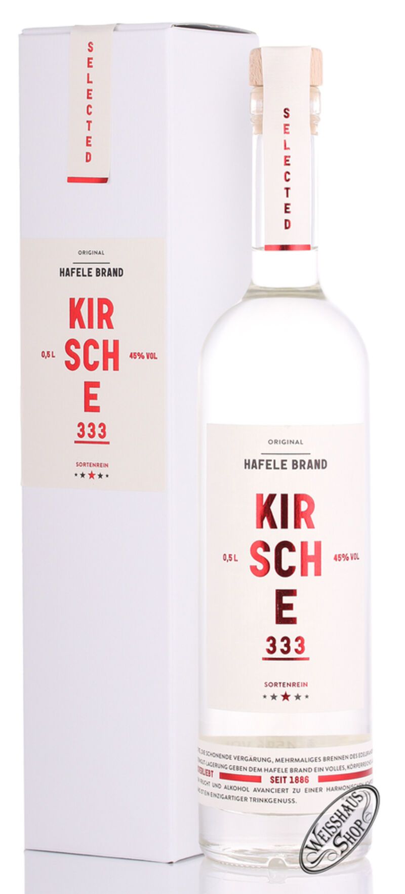 Prinz Hafele 333 Kirsche Brand 45% vol. 0,50l Prinz Hafele 333 Kirsche Brand 45% vol. 0,50l