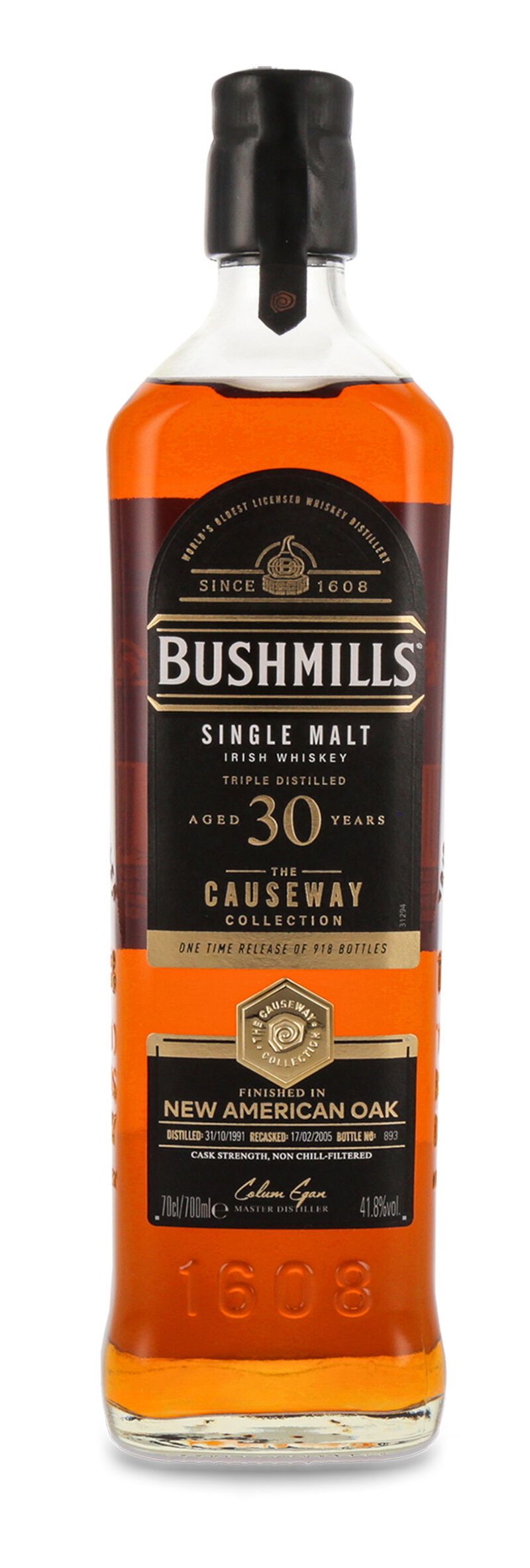 Bushmills Causeway Collection 30 YO Irish Whiskey 41,8% vol. 0,70l