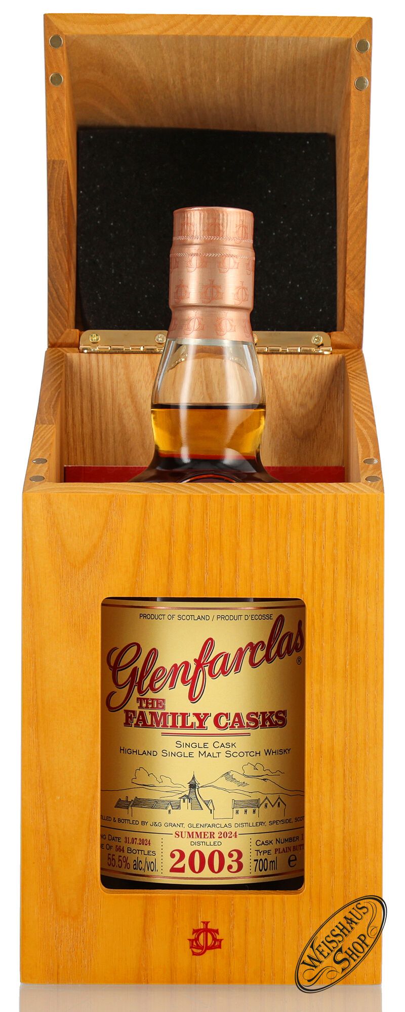 Glenfarclas Vintage 2003 Family Casks Whisky 55,5% vol. 0,70l Glenfarclas Vintage 2003 Family Casks Whisky 55,5% vol. 0,70l