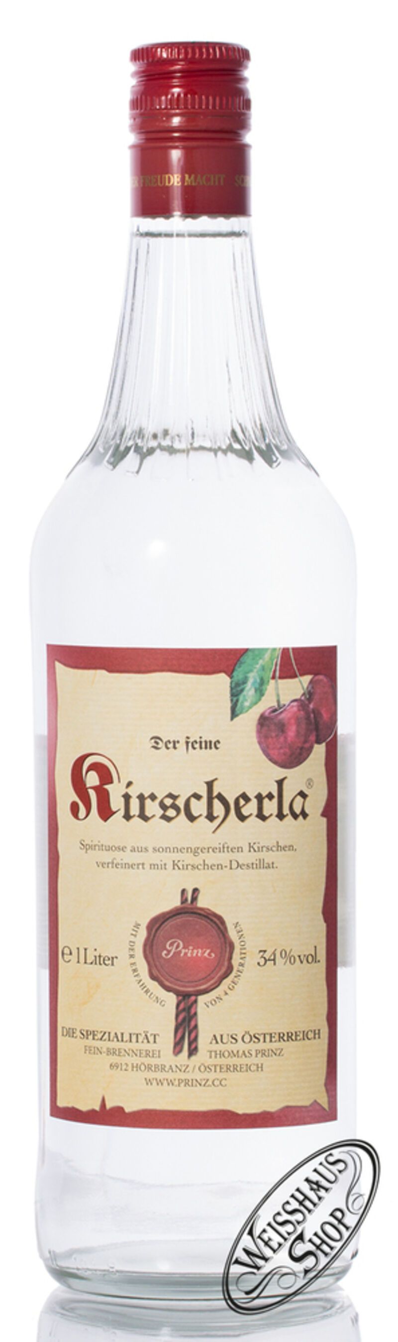 Prinz Kirscherla 34% vol. 1,0l Prinz Kirscherla 34% vol. 1,0l