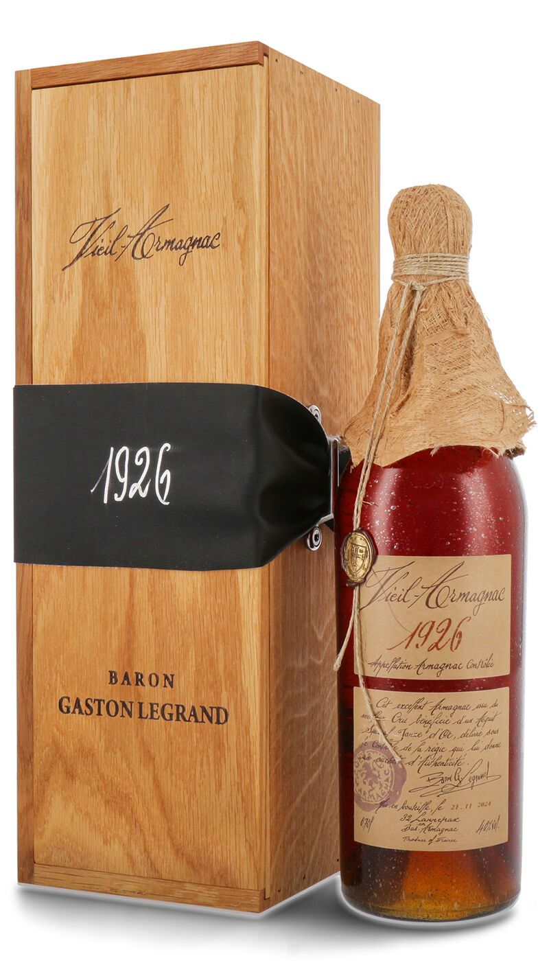 Lhéraud Baron Gaston Legrand 1926 Vieil Armagnac 40% vol. 0,70l Lhéraud Baron Gaston Legrand 1926 Vieil Armagnac 40% vol. 0,70l