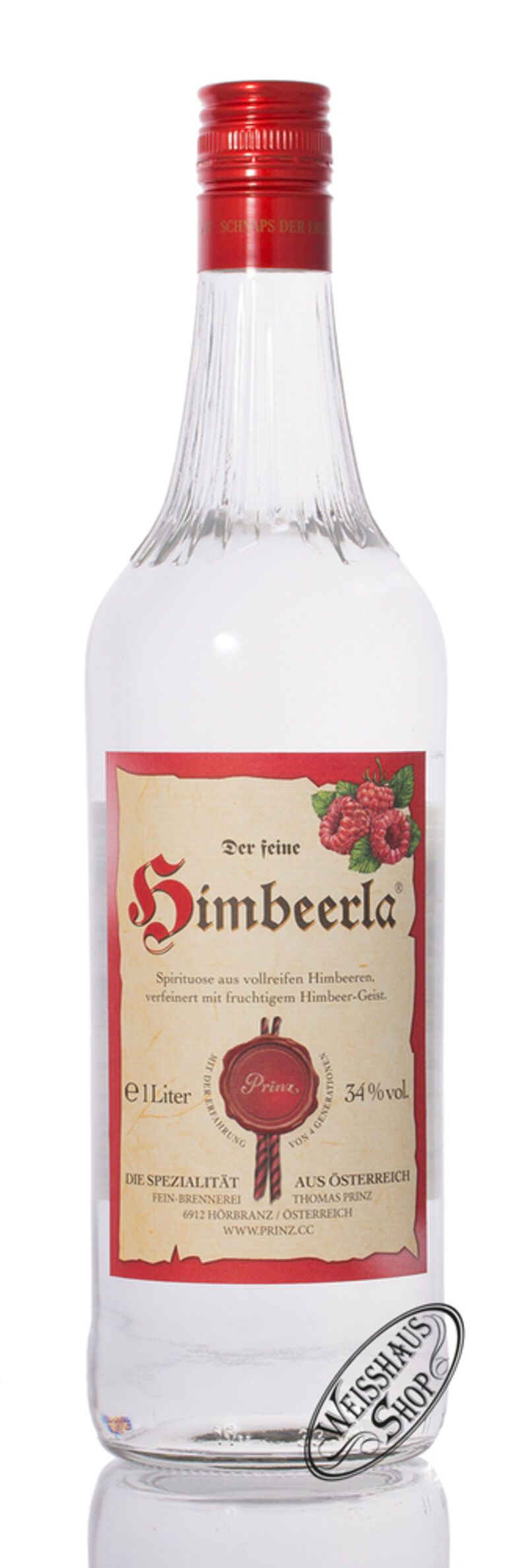 Prinz Himbeerla 34% vol. 1,0l Prinz Himbeerla 34% vol. 1,0l