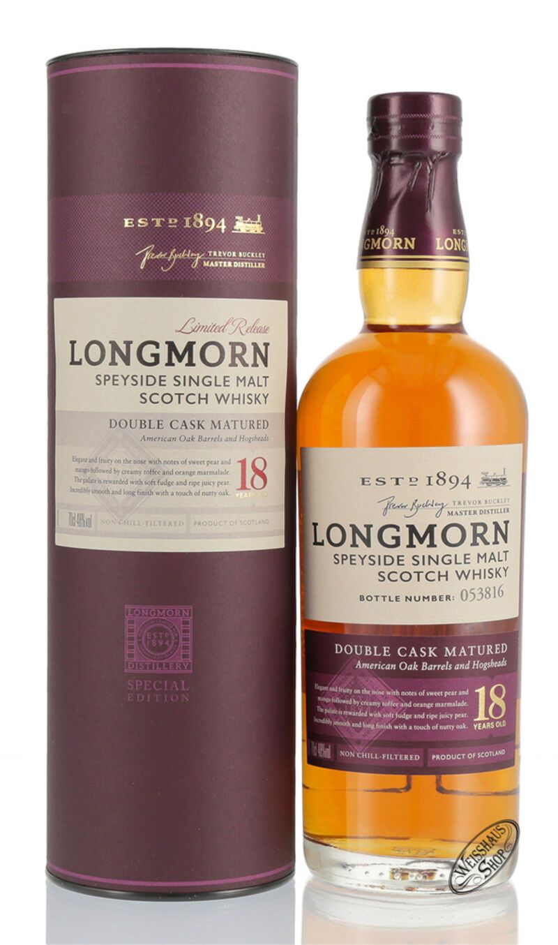 Longmorn 18 YO Whisky 48% vol. 0,70l Longmorn 18 YO Whisky 48% vol. 0,70l
