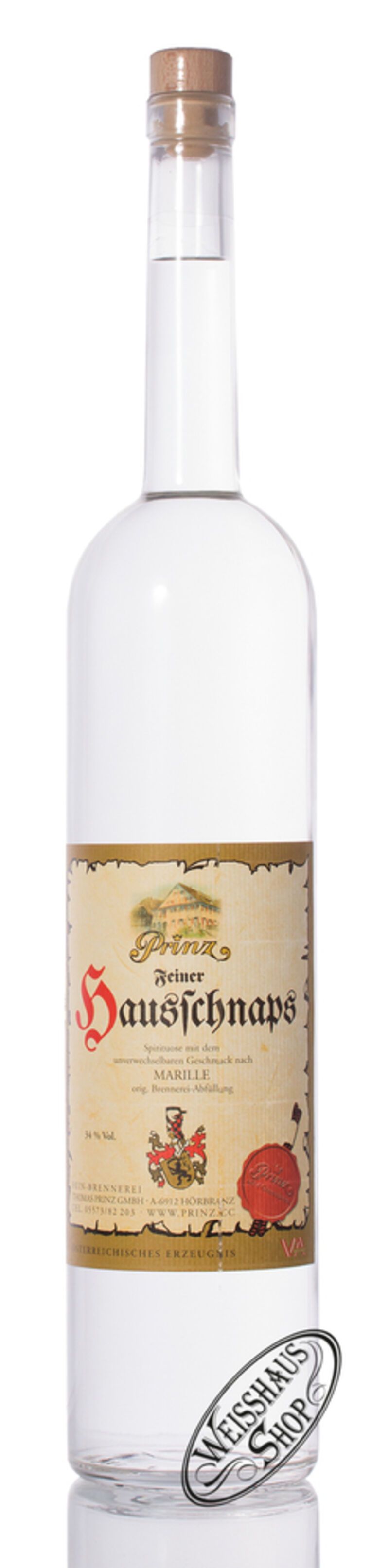 Prinz Hausschnaps Marille 34% vol. 1,50l Magnum Prinz Hausschnaps Marille 34% vol. 1,50l Magnum