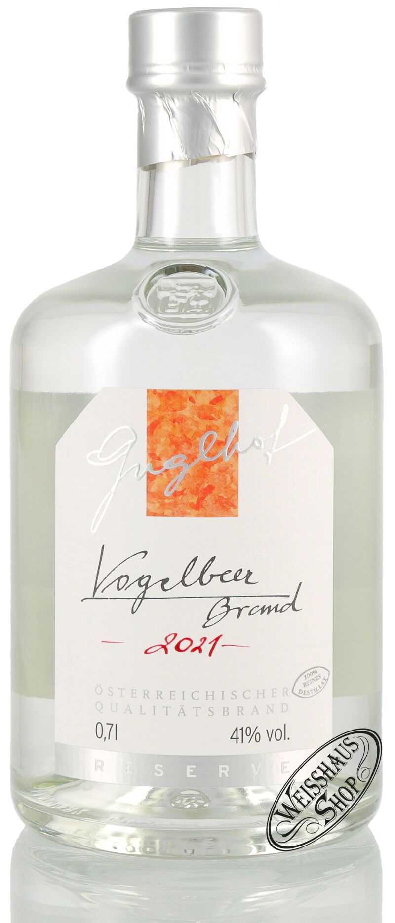 Guglhof Vogelbeer Brand 41% vol. Jahrgangsbrand 0,70l Guglhof Vogelbeer Brand 41% vol. Jahrgangsbrand 0,70l