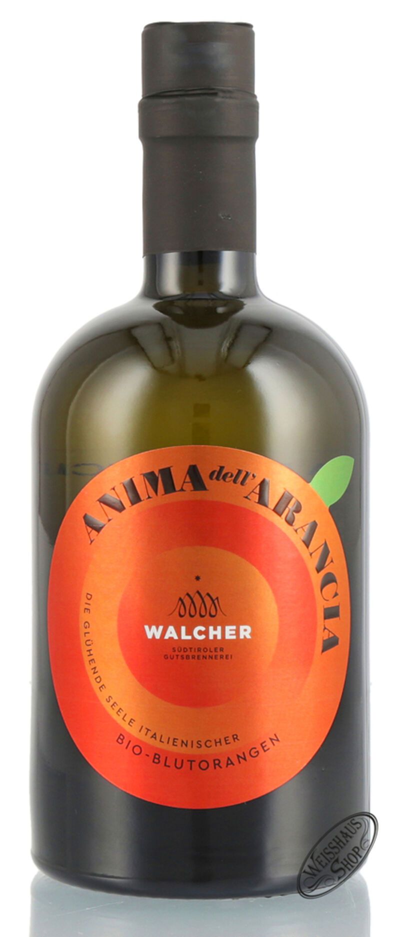 Walcher Anima d'Arancia BIO Blutorangenlikör 40% vol. 0,50l Walcher Anima d'Arancia BIO Blutorangenlikör 40% vol. 0,50l