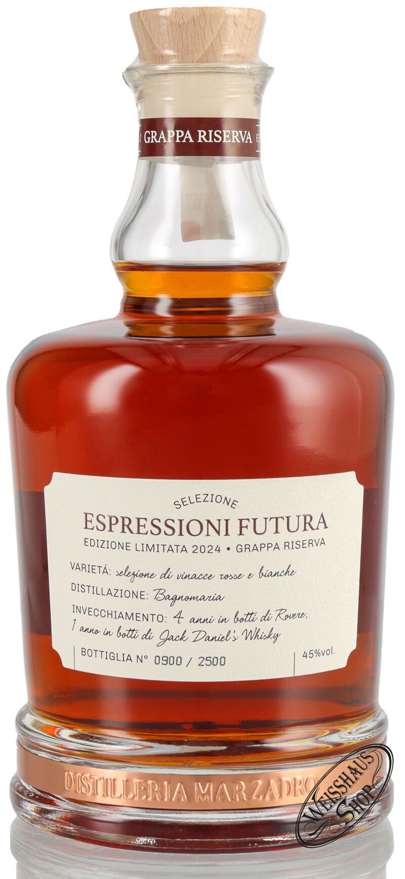 Marzadro Grappa Espressioni Futura 45% vol. 0,70l Marzadro Grappa Espressioni Futura 45% vol. 0,70l